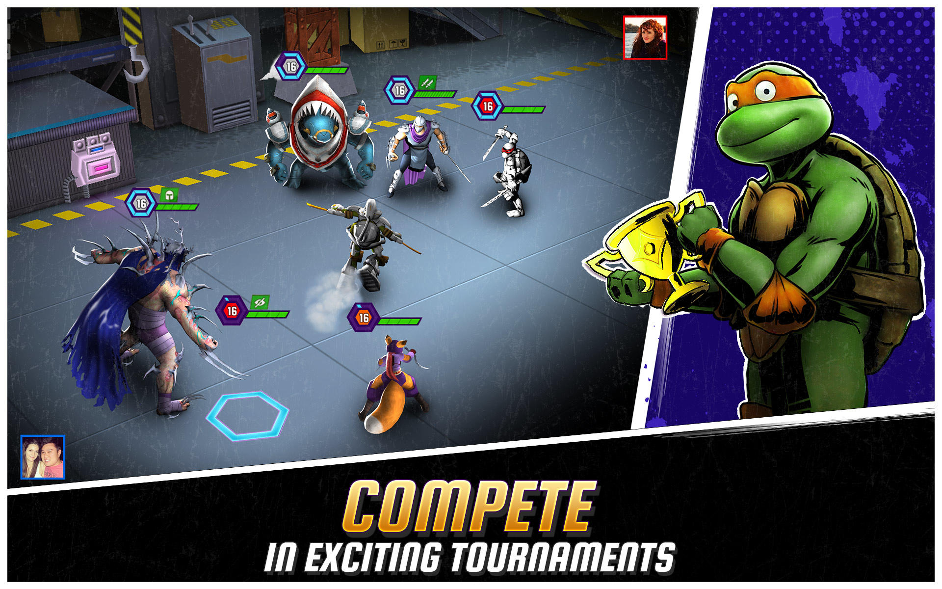 Ninja Turtles: Legends Game Screenshot