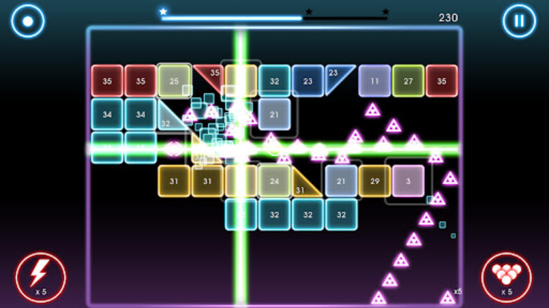 Bricks Breaker Quest Game Screenshot