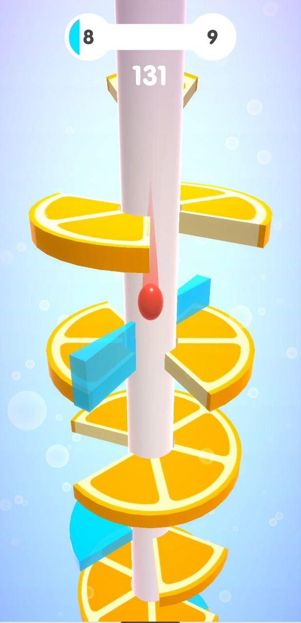 Helix Fruit Jump Adventure Game Screenshot