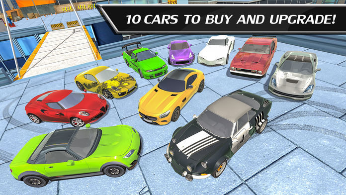 Screenshot of Car Drift Duels: Roof Racing