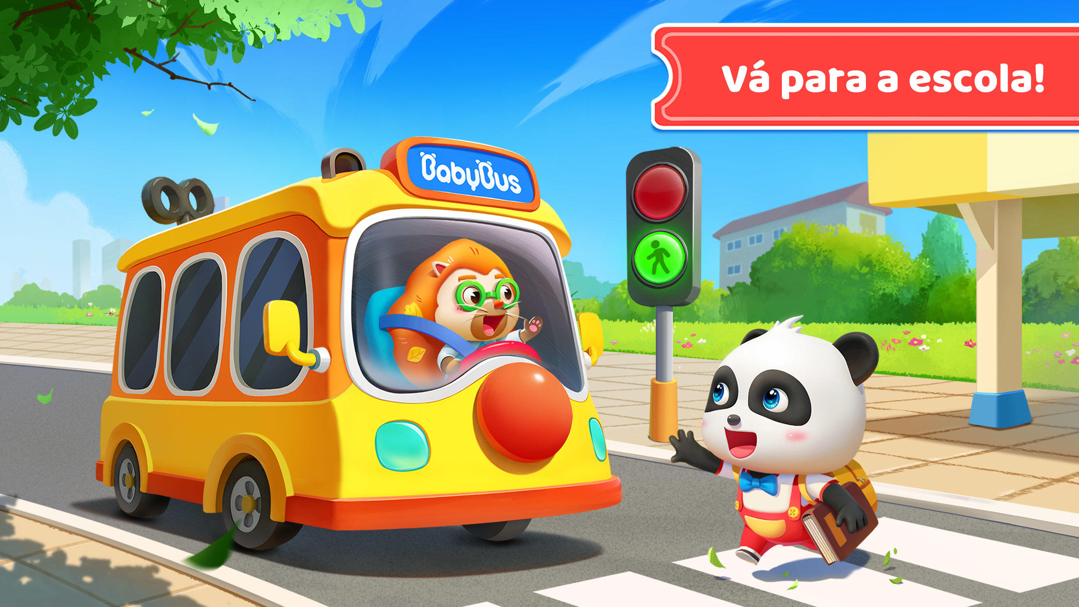 Captura de Tela do Jogo Ônibus Escolar do Bebê Panda