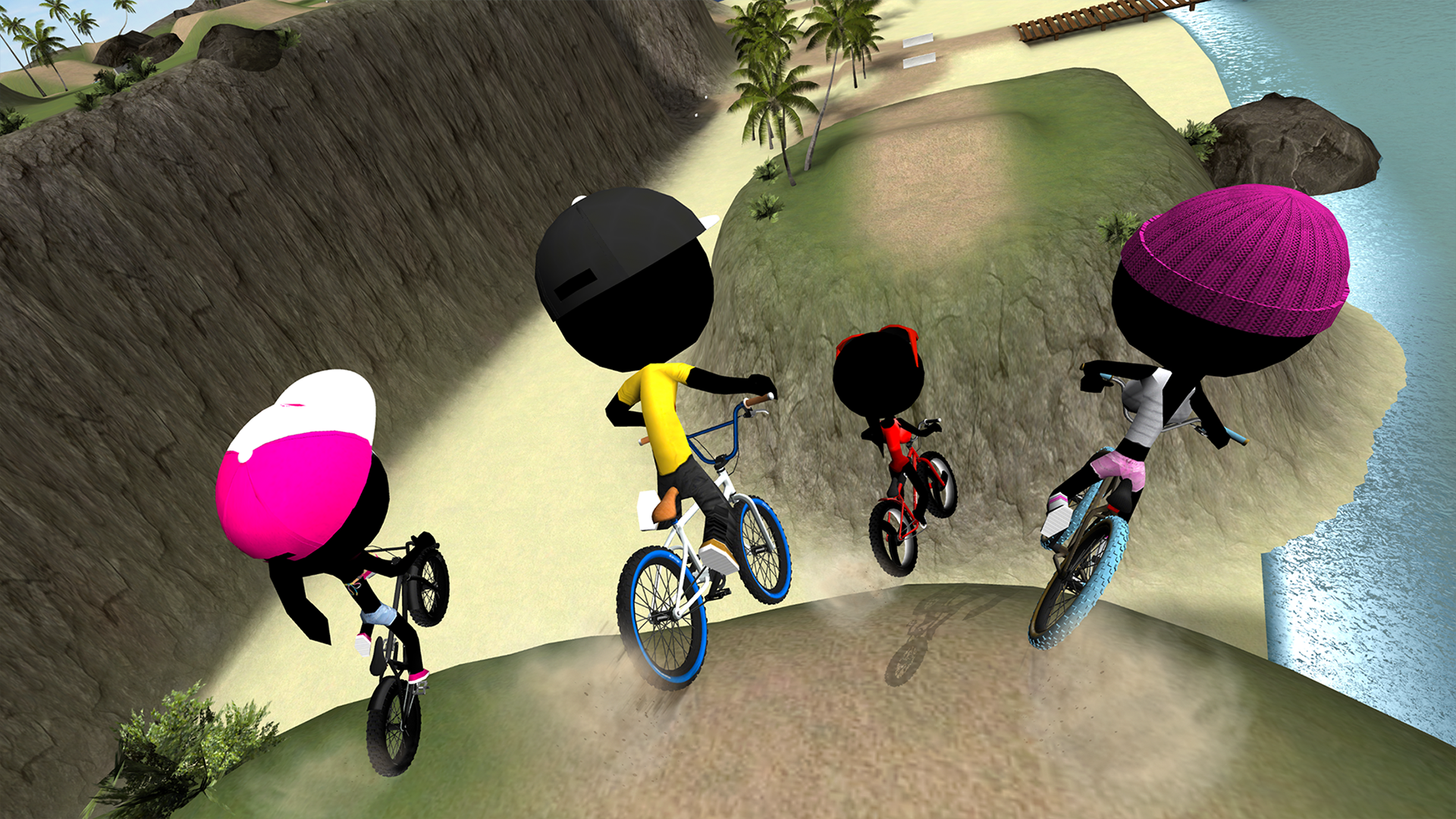 Captura de Tela do Jogo Stickman Bike Battle