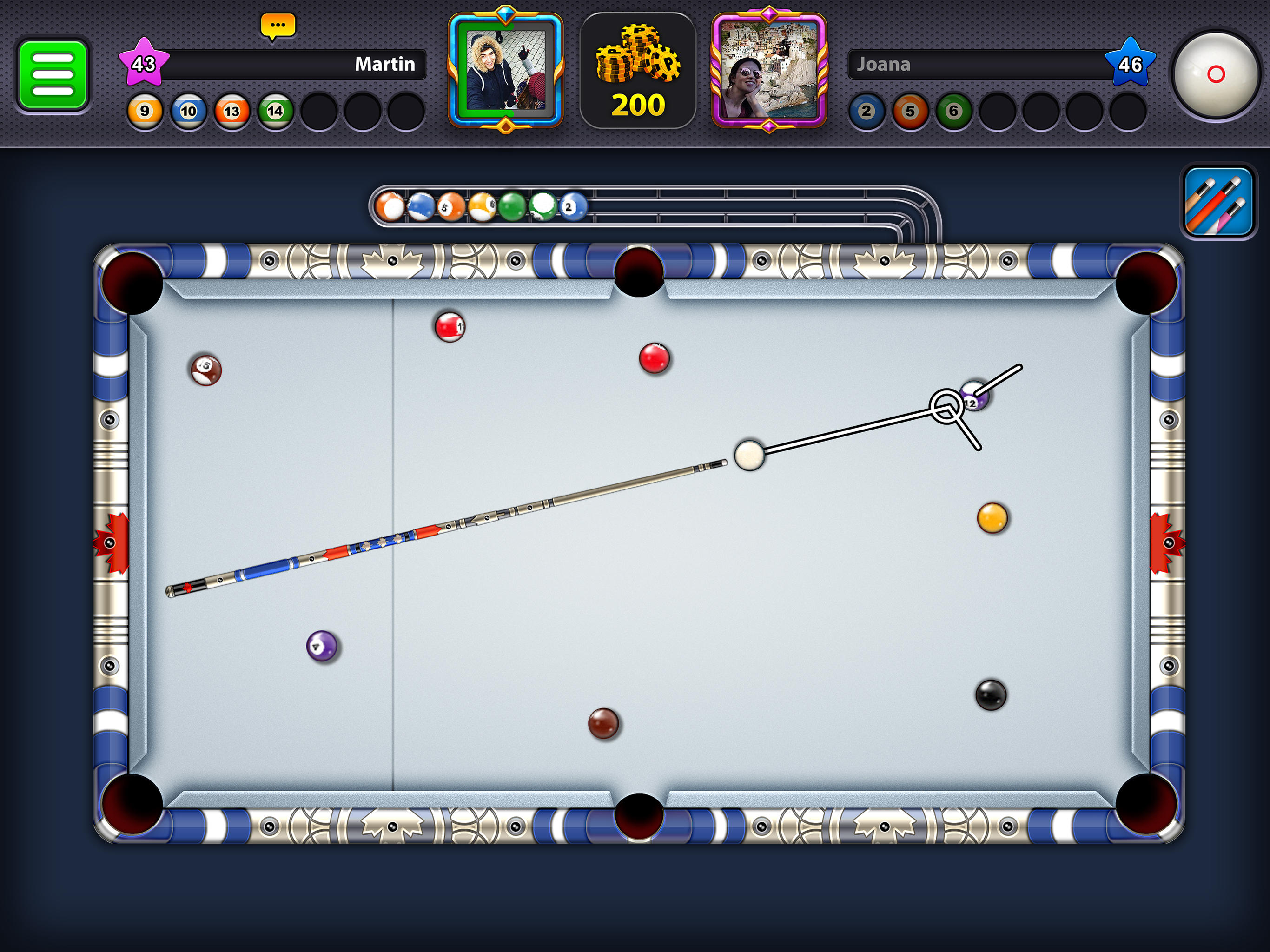 Captura de Tela do Jogo 8 Ball Pool