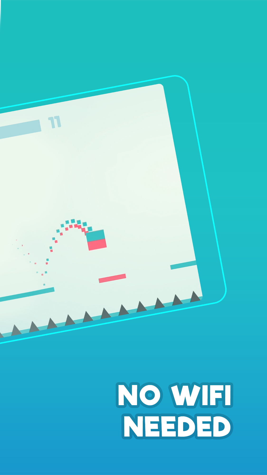 Screenshot of CUBE FLIP: Color Dash Jumping Arcade Game