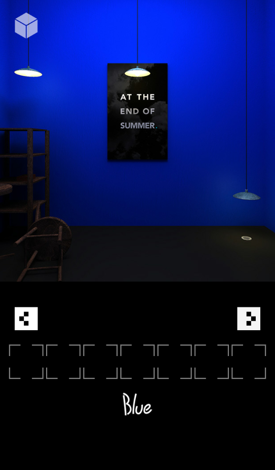Escape Game "Blue" Game Screenshot