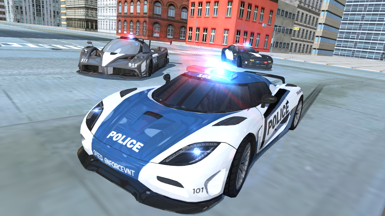 Screenshot 1 of Simulador de Carro de Polícia - Perseguição Policial 1.0.5