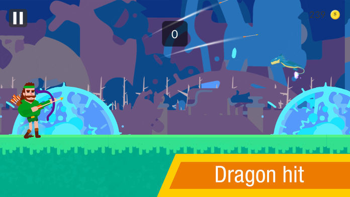 Screenshot of The Bowmasters extermination Dragon! Endless Ducke