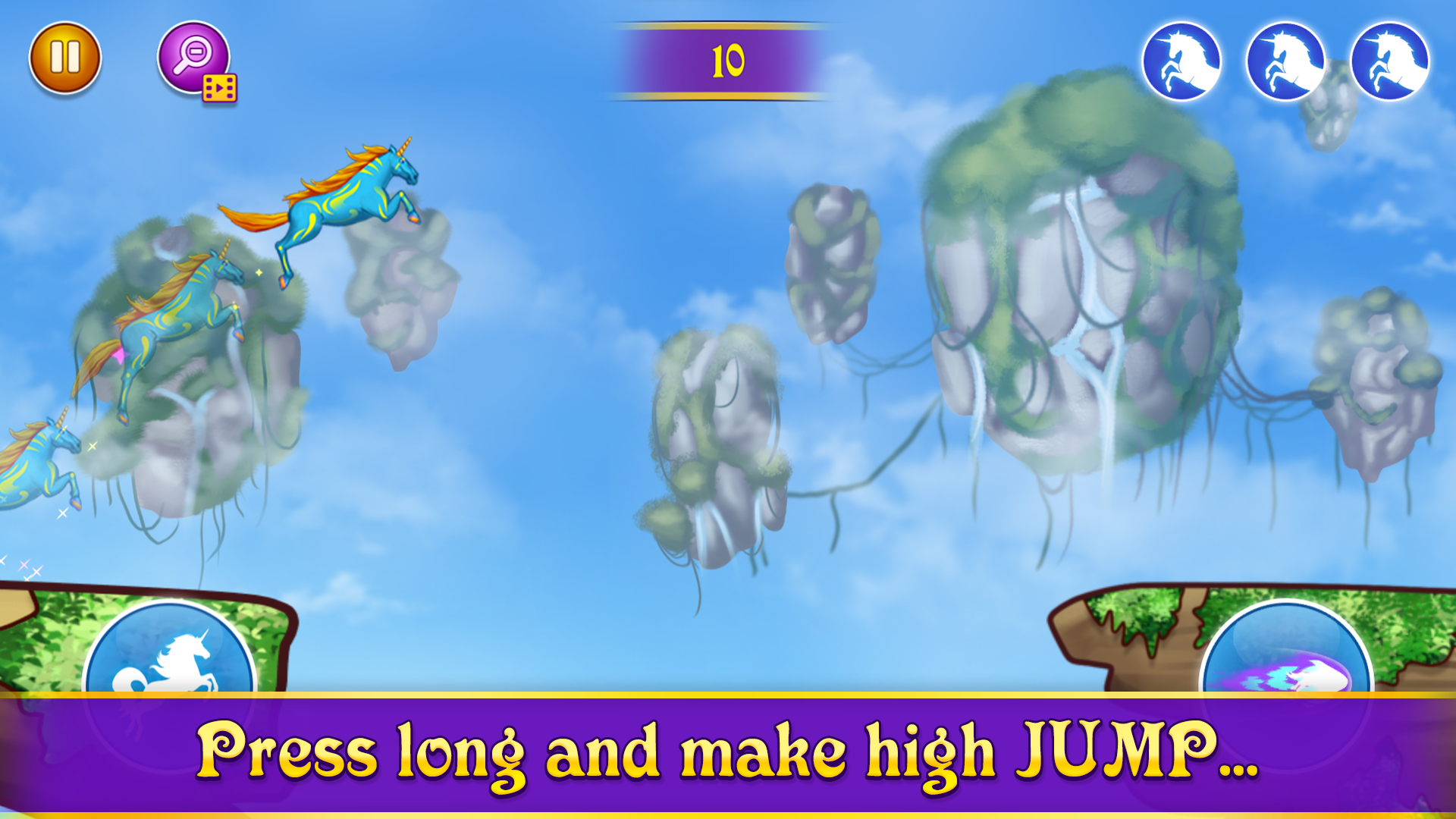 Rainbow Horse Run Game Screenshot