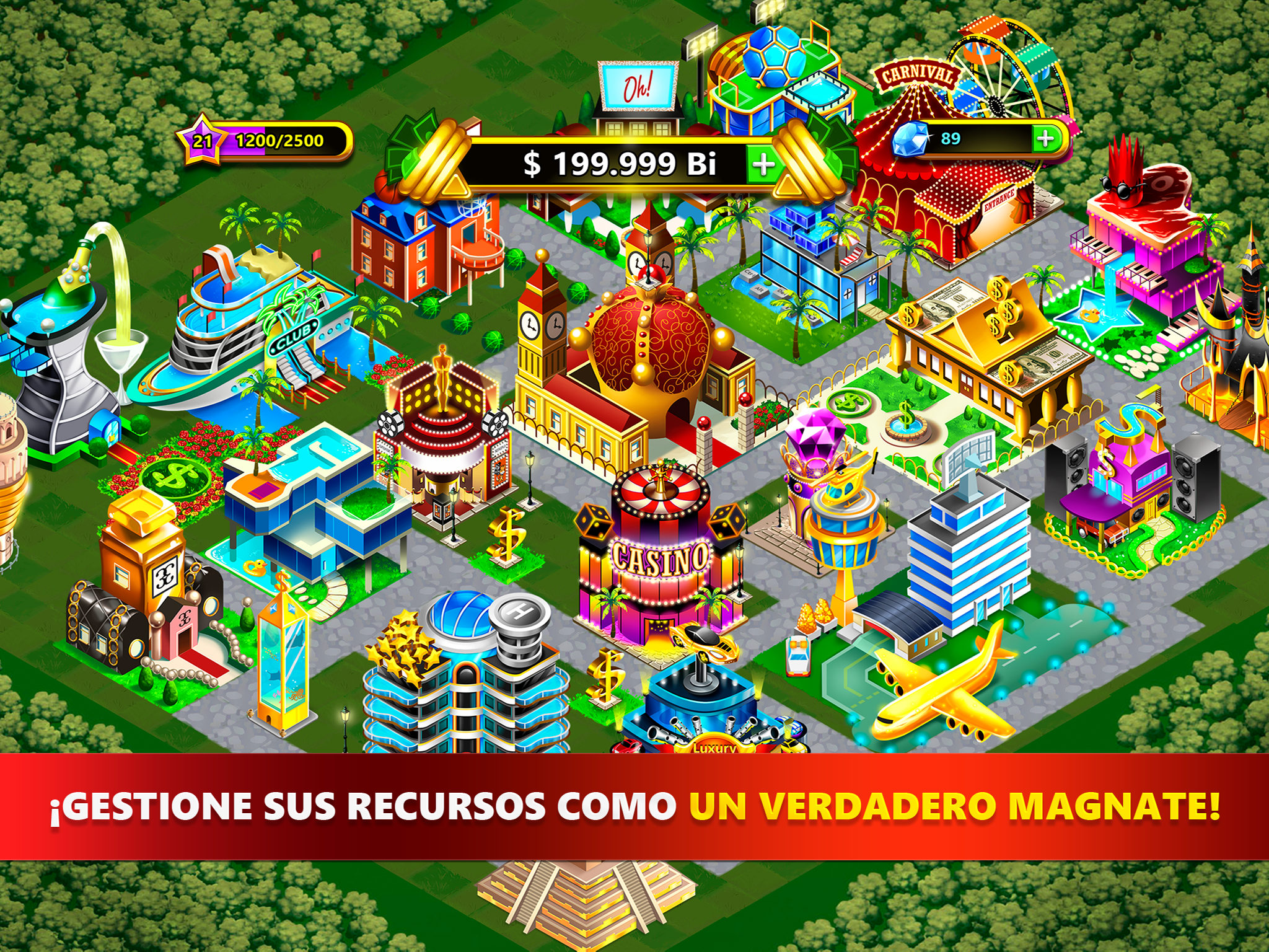 Captura de Pantalla del Juego Fantasy Las Vegas: Build City