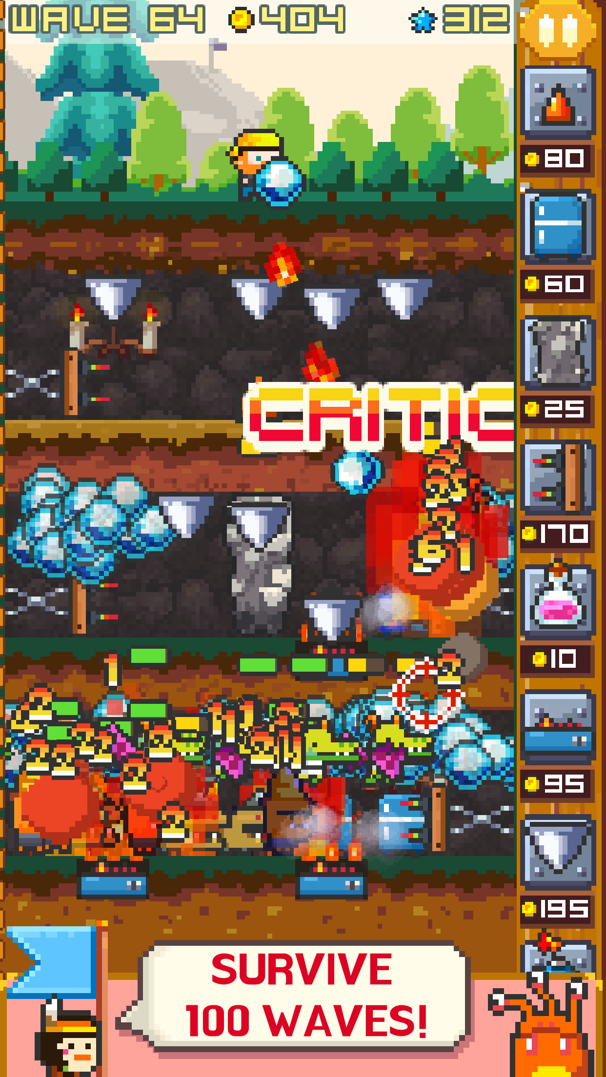 Cuplikan Layar Game Platform Defense: Wave 1000 F