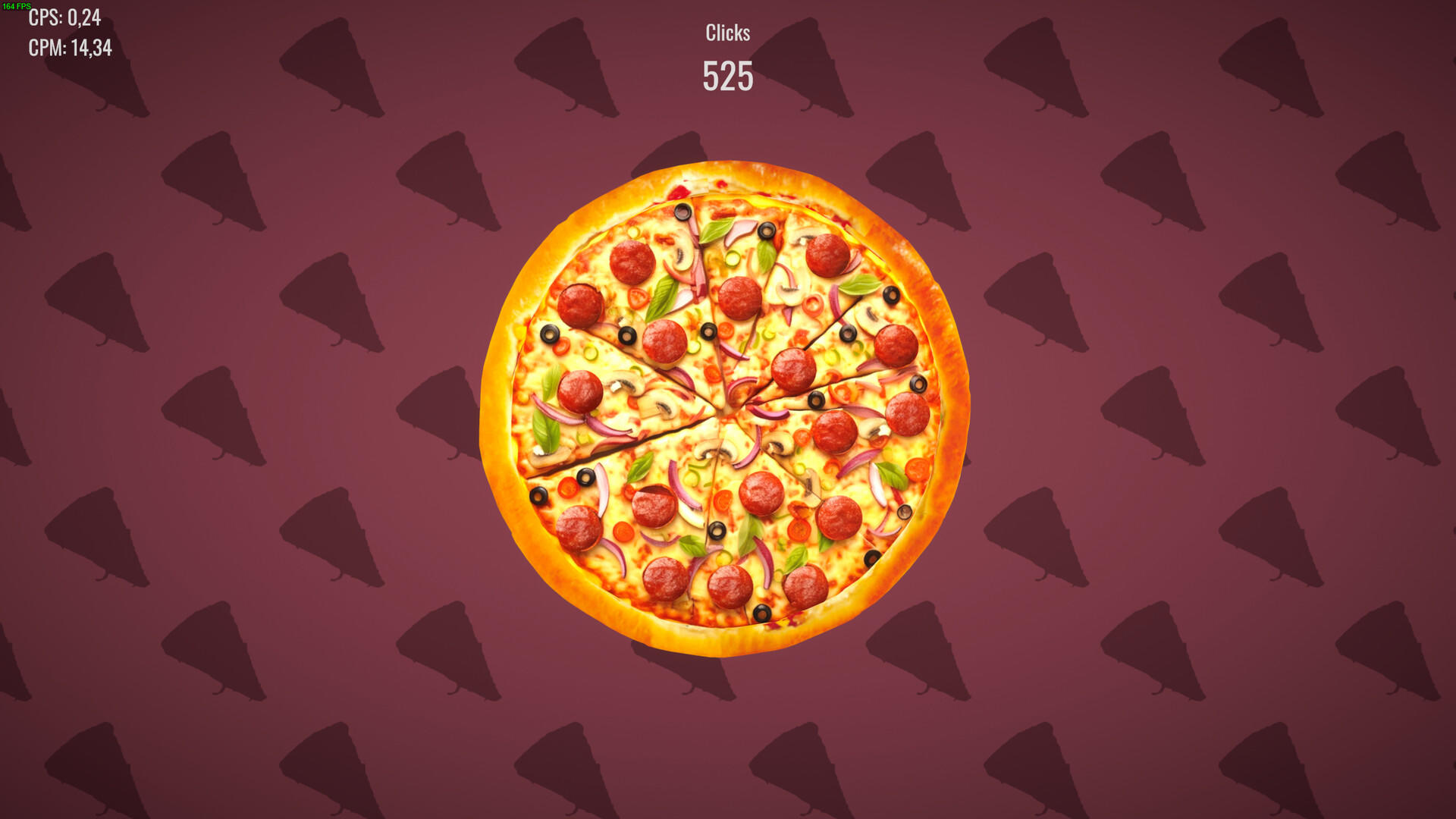 Pizza Clicker Game Screenshot