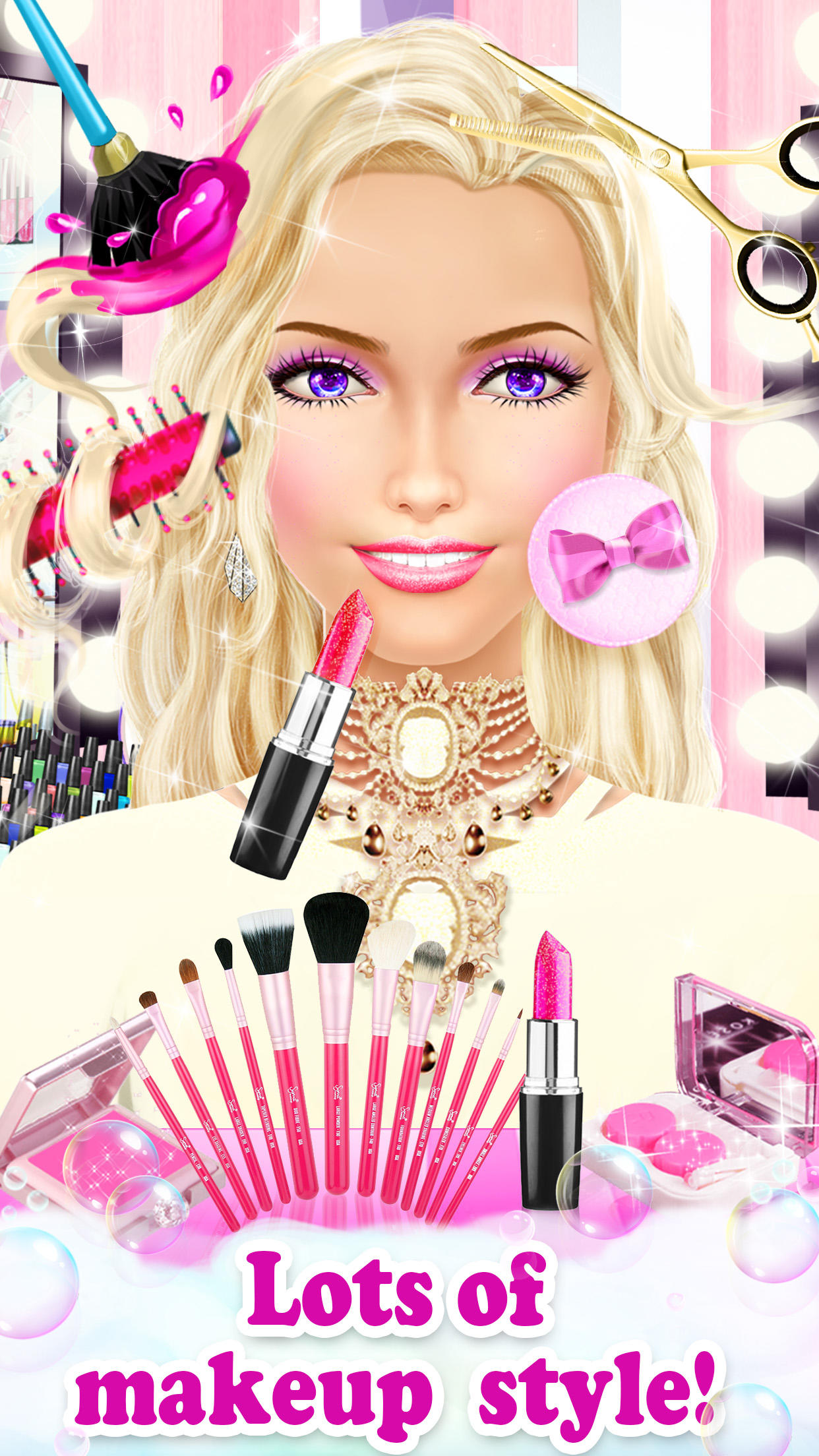 Screenshot 1 of Juegos de maquillaje de peluquería 1.6