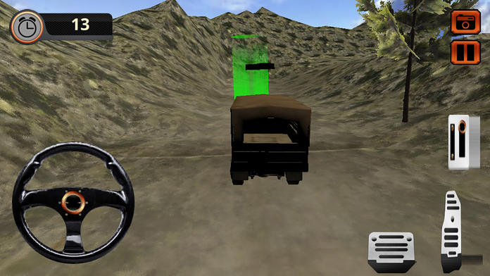 Mountains Army Cargo Truck Transporter Pro Game Screenshot