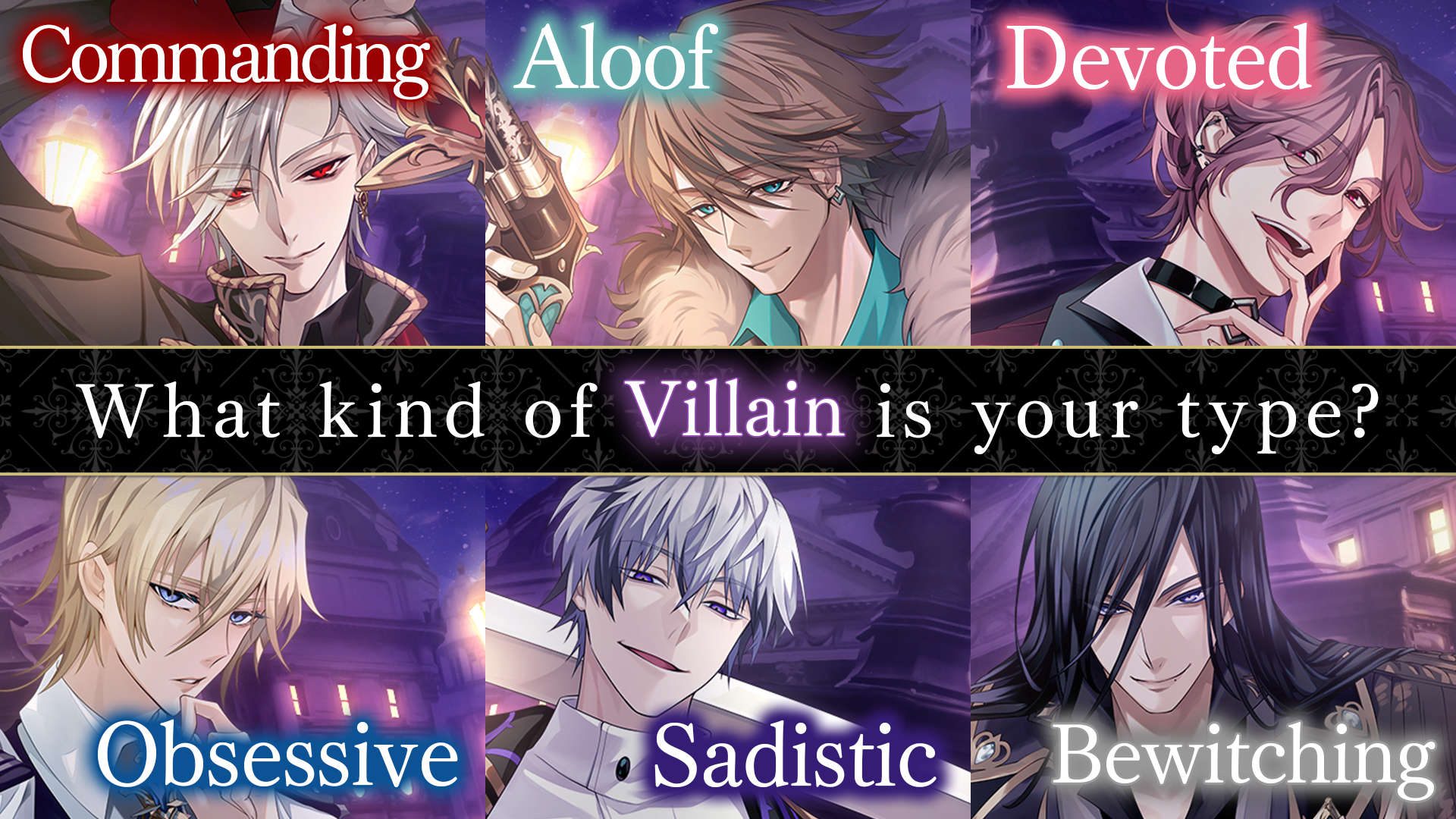 Ikemen Villains Otome Game 遊戲截圖