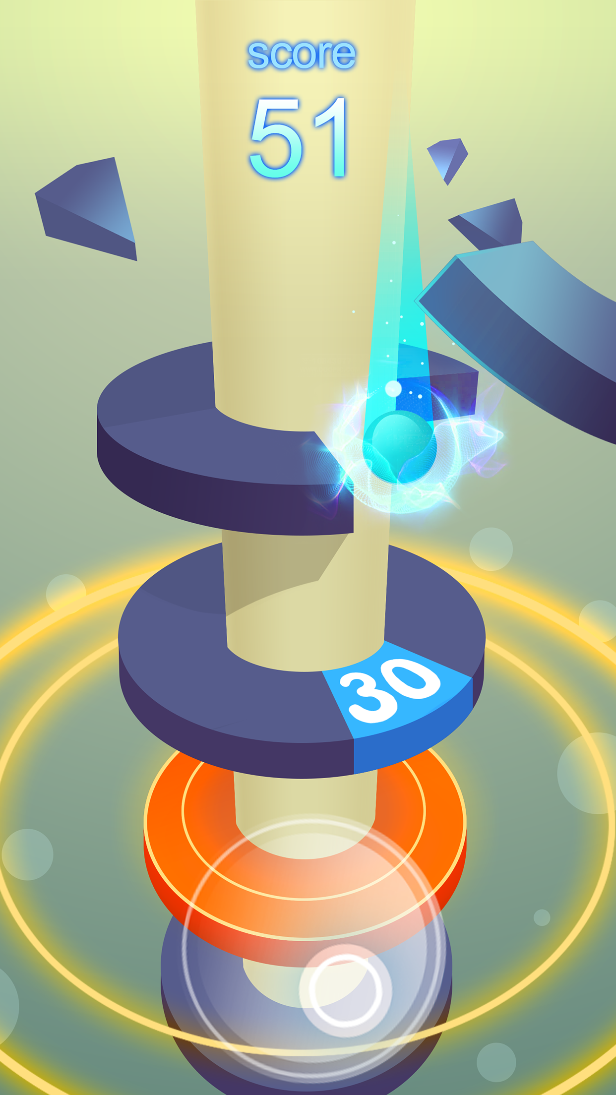 Helix Jump Ball Game Screenshot