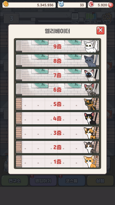 꾹냥꾹냥_캣하우스 Game Screenshot