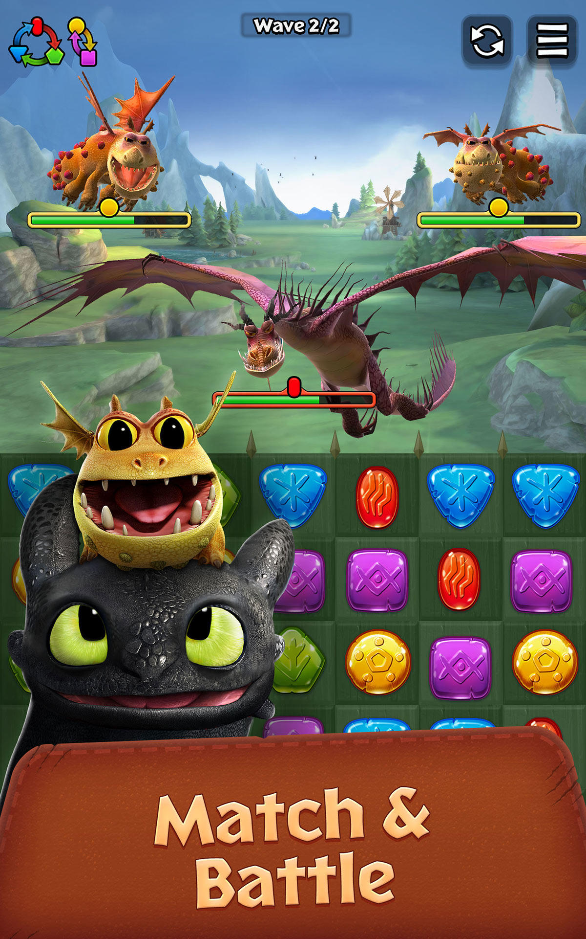 Cuplikan Layar Game Dragons: Titan Uprising