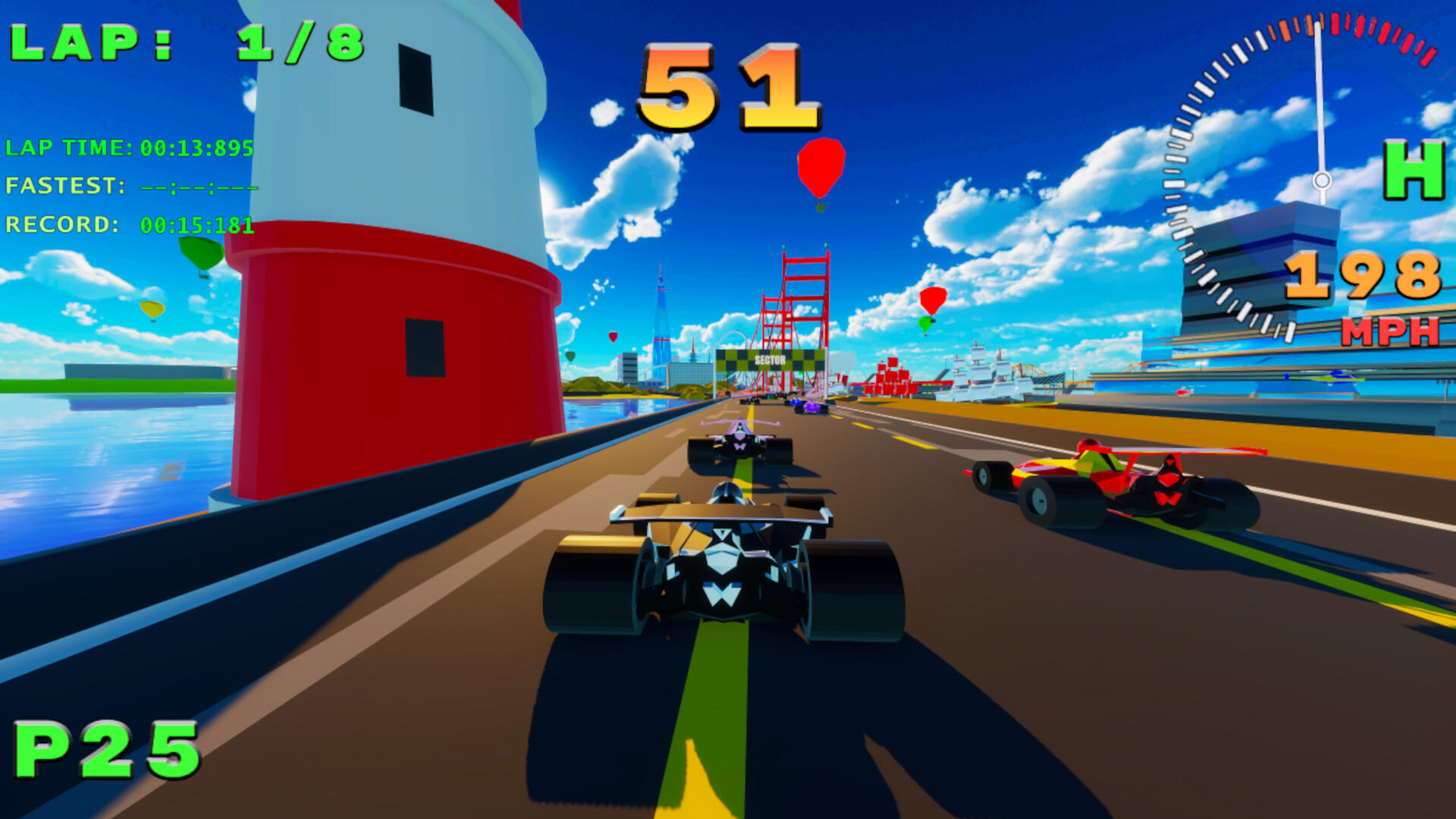 Screenshot of SPGP Super Polygon Grand Prix