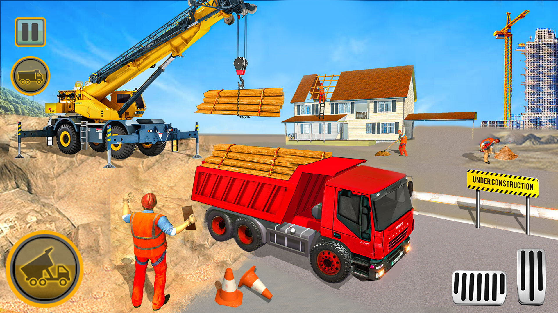 Screenshot of JCB Construction Simulator 3D