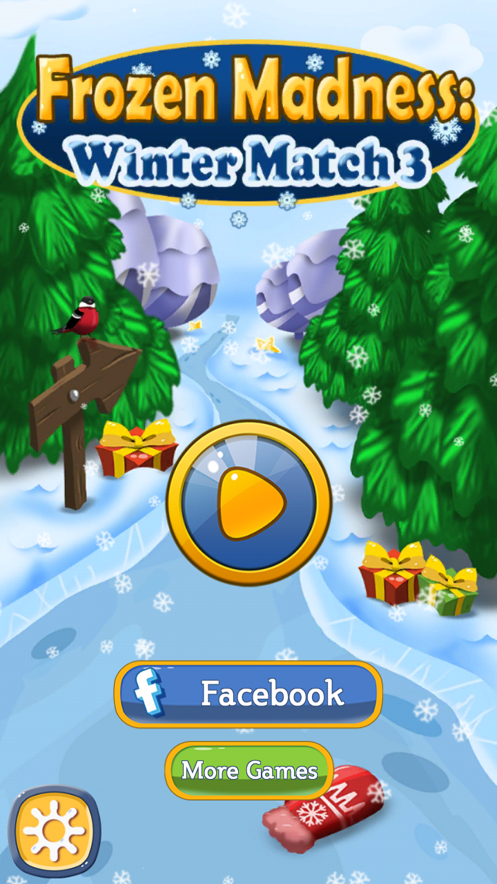 Frozen Madness: Winter Match 3 Game Screenshot