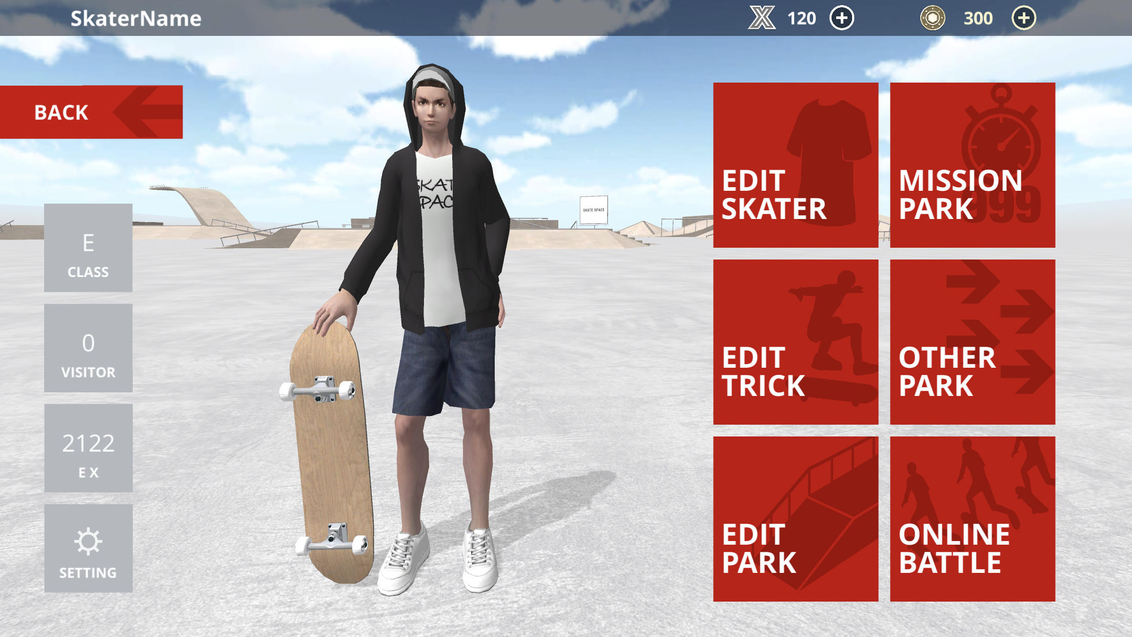 Skate Space Game Screenshot