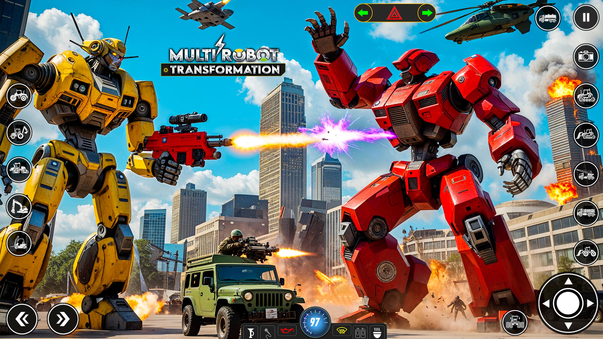 Robot Transform Car Games 3D Game Screenshot