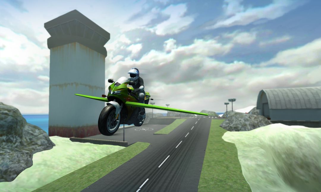 Screenshot of Flying Police Bike Simulator