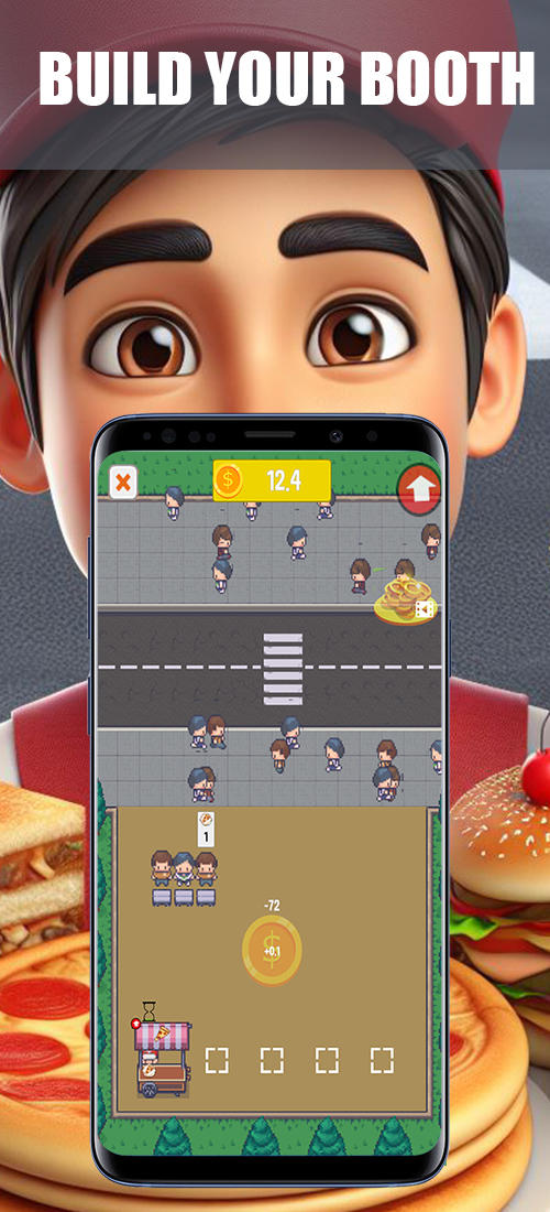 Pizza Idle: Street Food Tycoon Game Screenshot