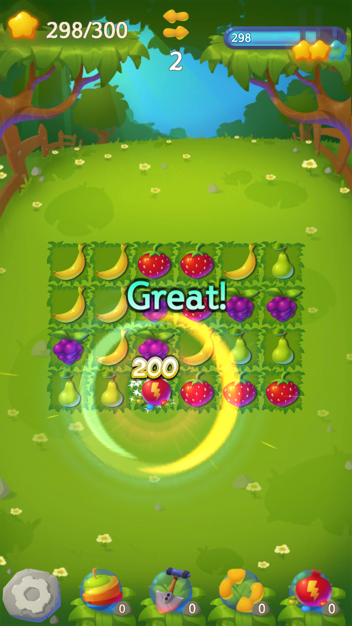 フルーツヤード：マッチ3マニア ゲームのスクリーンショット