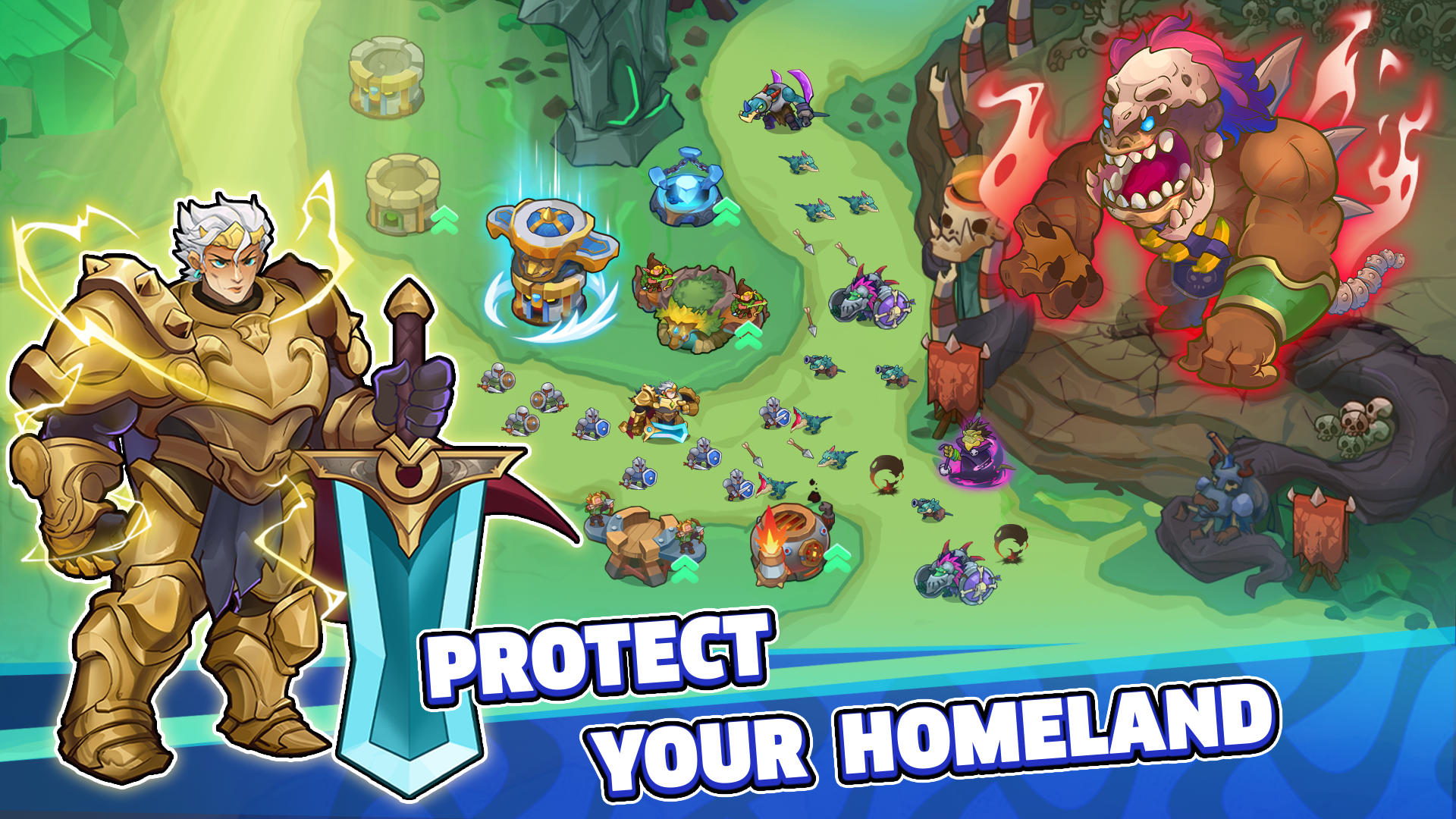 King Of Defense III: TD game Game Screenshot