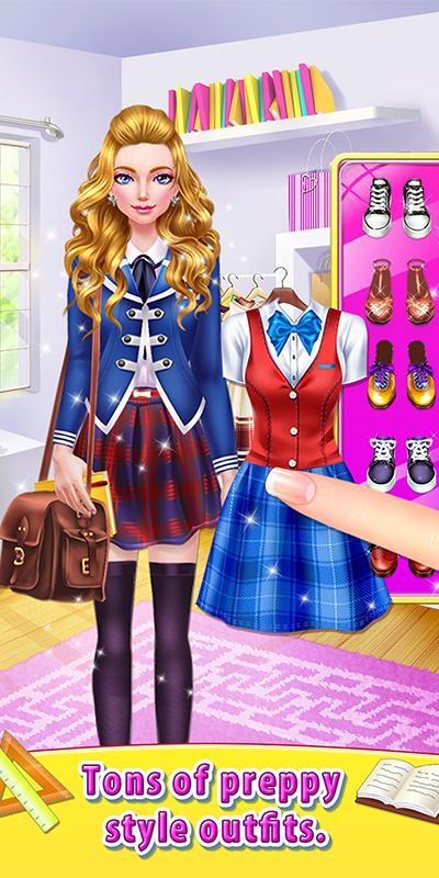 High School Girl - Dress Me Up 게임 스크린샷