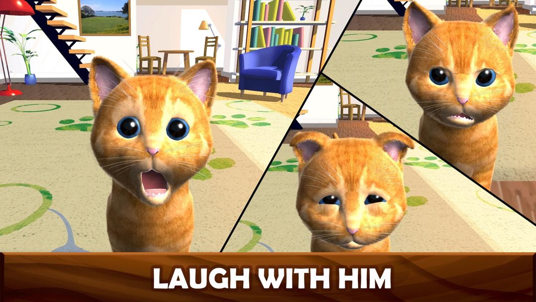 Daily Kitten : 가상 고양이 애완 동물 게임 스크린 샷