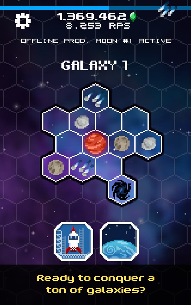 Screenshot of Tap Galaxy – Deep Space Mine