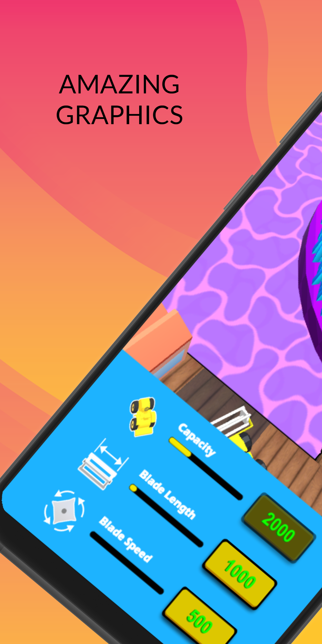 Grass Cutting Saw Game Screenshot