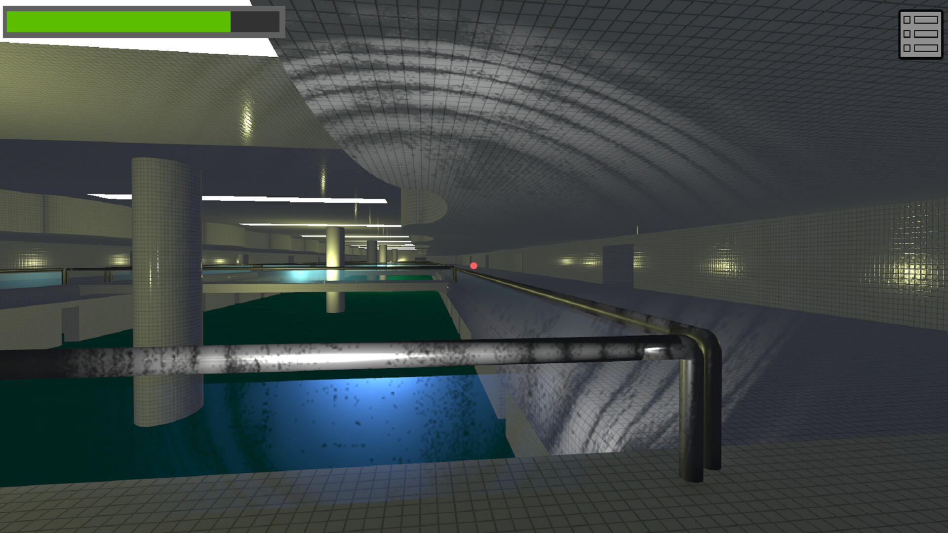 Screenshot of The Pool Rooms, Backrooms level 37