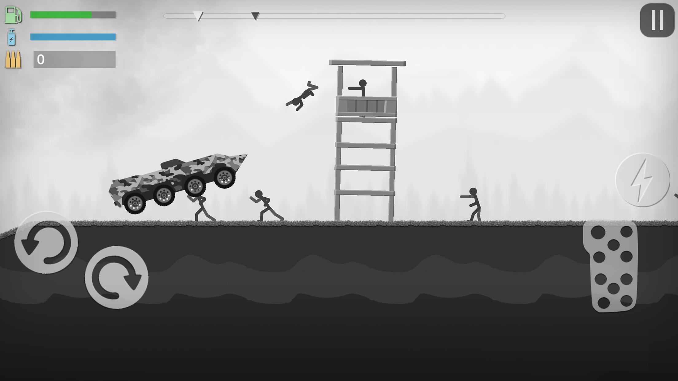 Captura de Tela do Jogo Stickman Destruction Zombie Annihilation