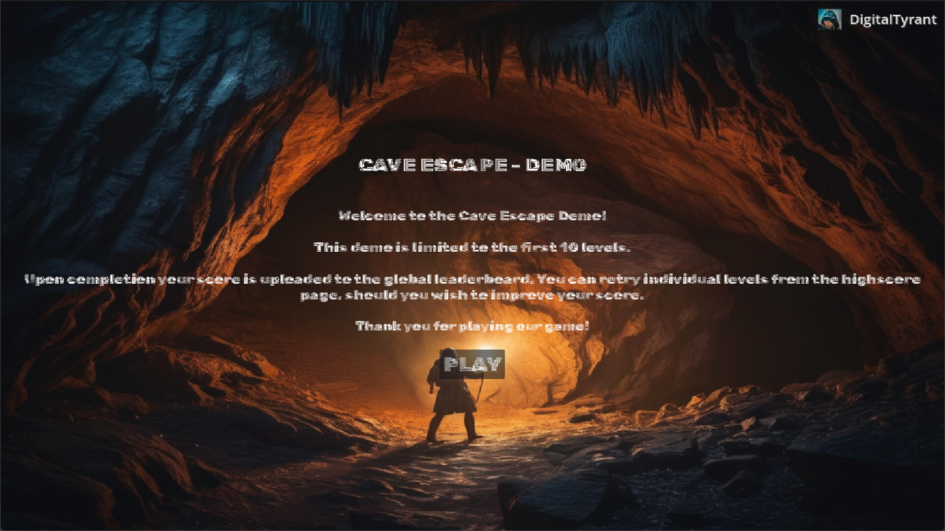 Screenshot of Cave Escape