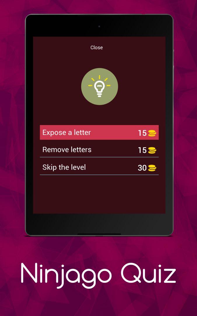 Ninjago Quiz screenshot game