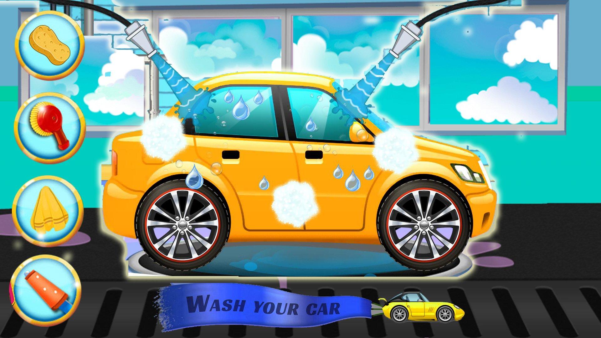 Screenshot of Fungame Kids Car Wash Game