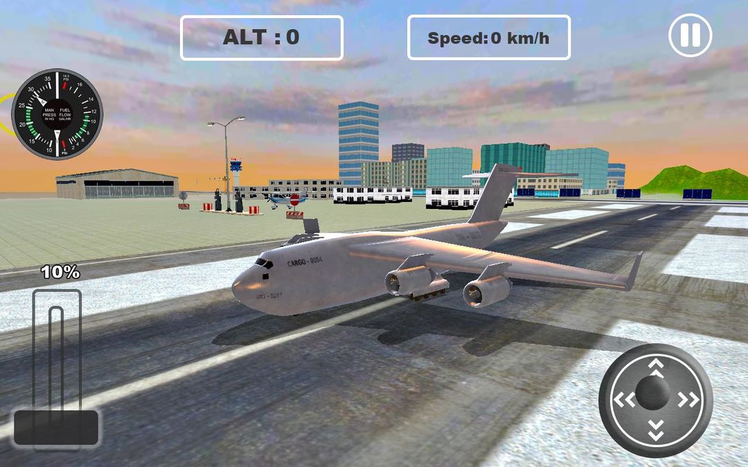 Fly Jet Airplane - Real Pro Pilot Flight Sim 3D ภาพหน้าจอเกม