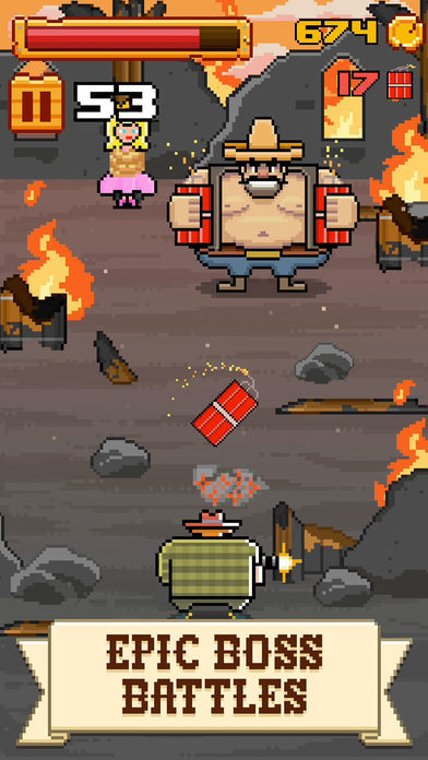 Timber West - Wild West Arcade Shooter screenshot game