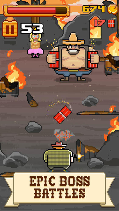 Timber West - Wild West Arcade Shooter Game Screenshot