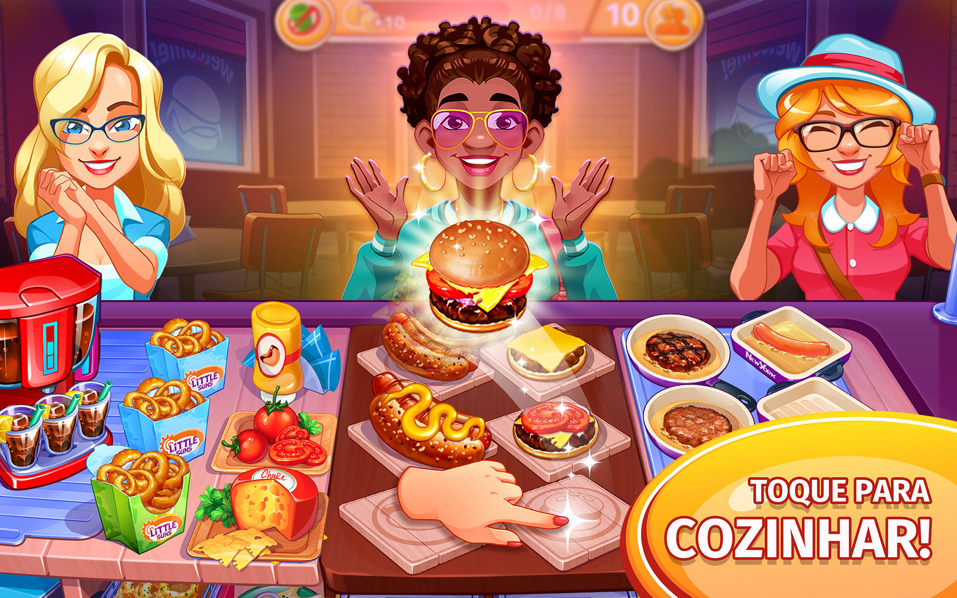 Captura de Tela do Jogo Cooking Craze: Jogo culinário