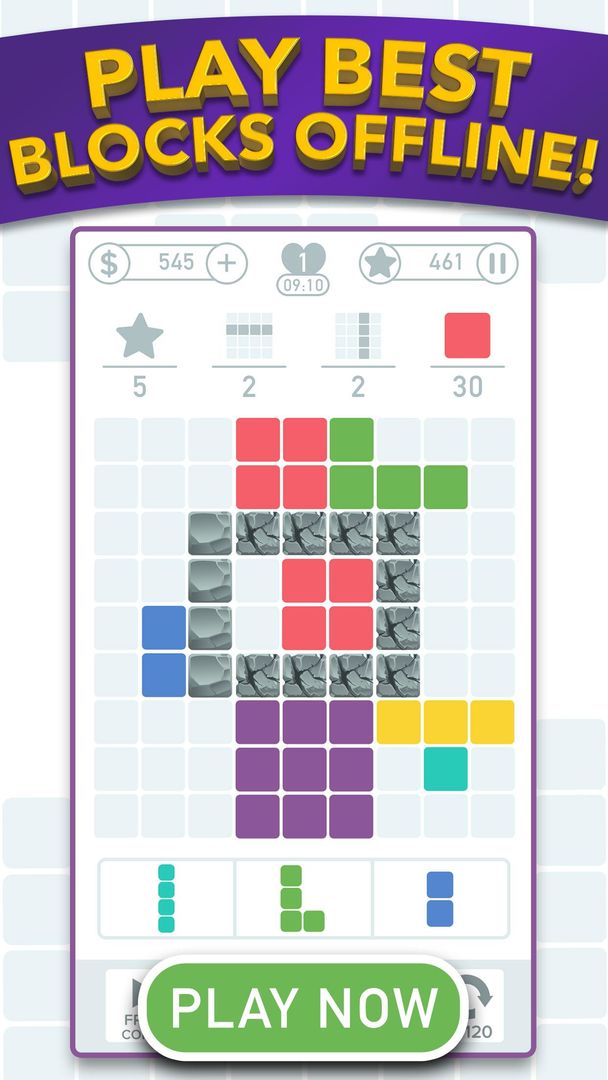 Best Blocks - Free Block Puzzle Games 게임 스크린 샷