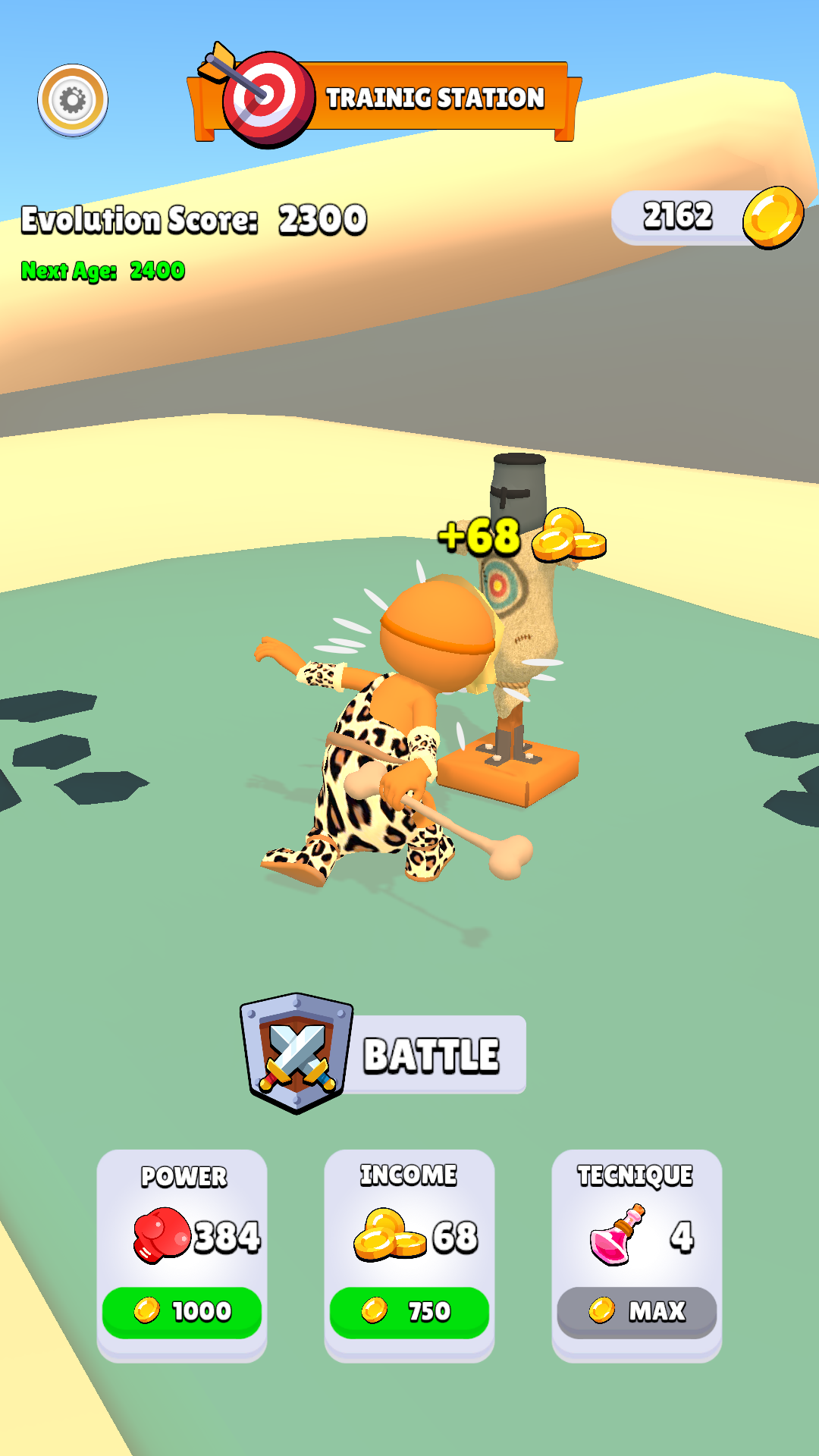 Warrior Evolution Game Screenshot