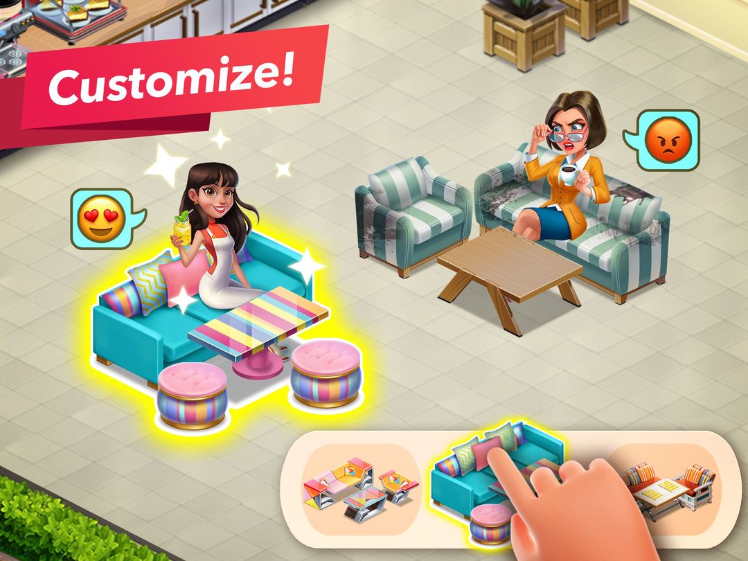 Screenshot of My Cafe — Restaurant Game