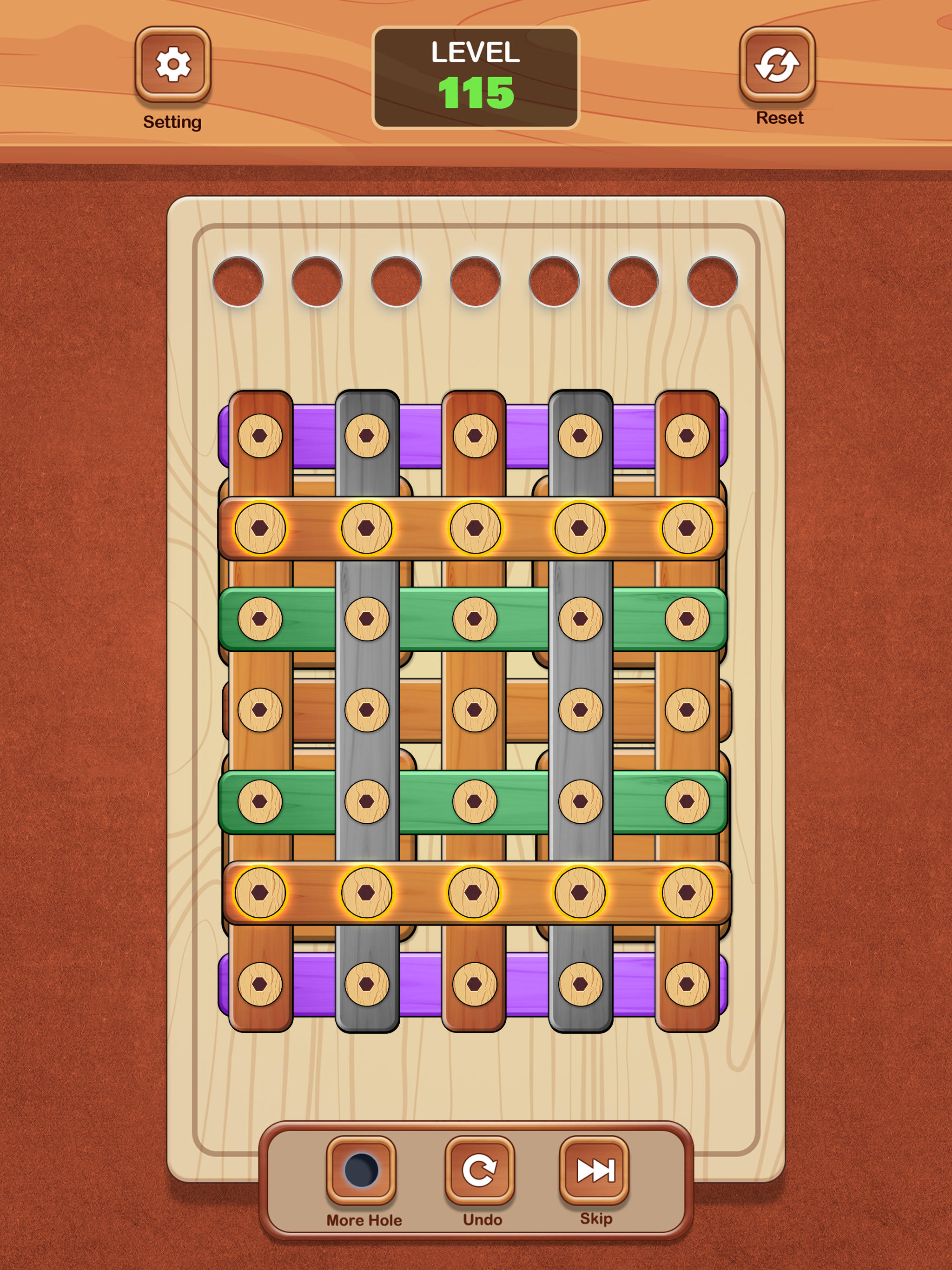 Screw Wood Puzzle Nuts n Bolts Game Screenshot