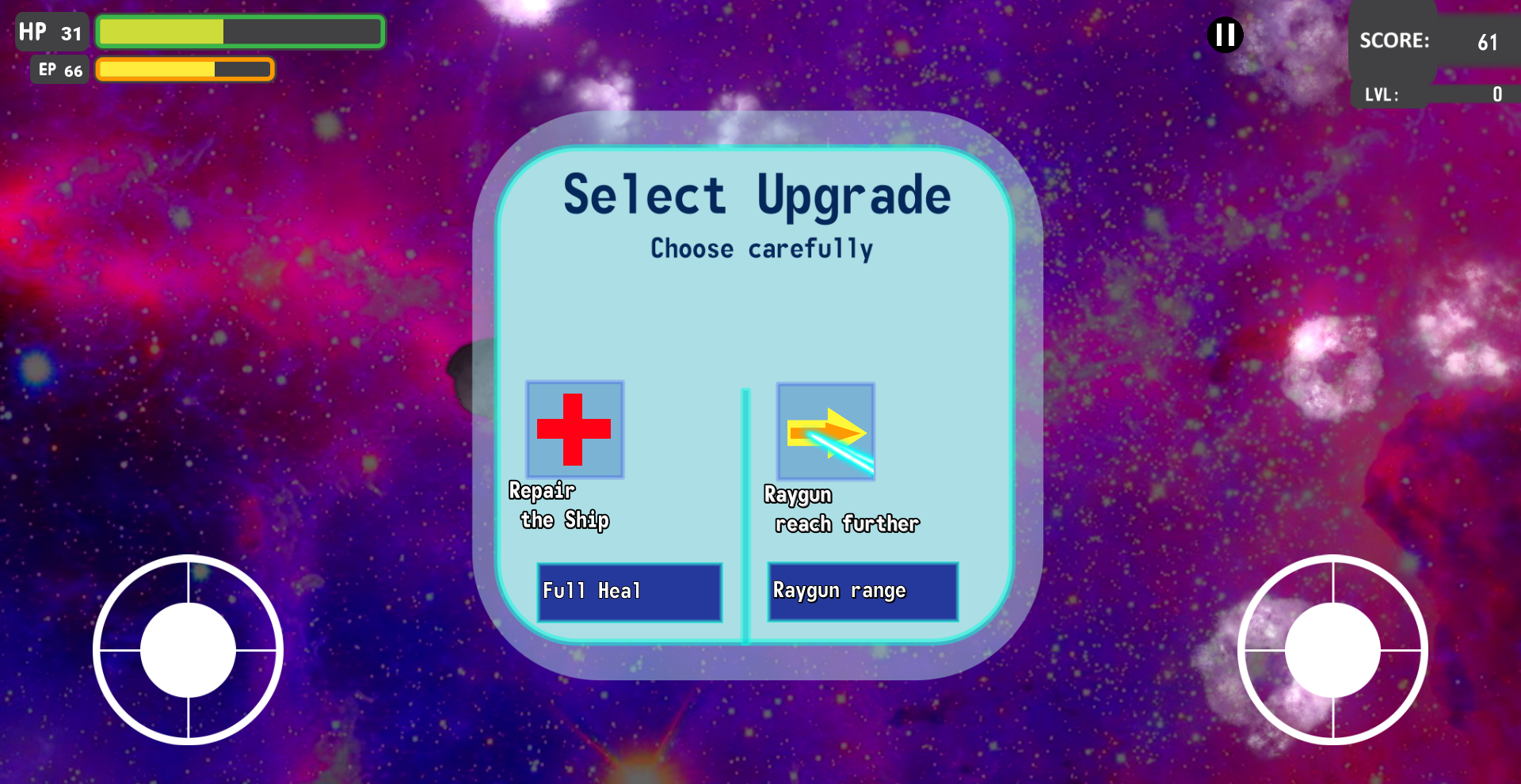 Cuplikan Layar Game SpaceShip RogueLike