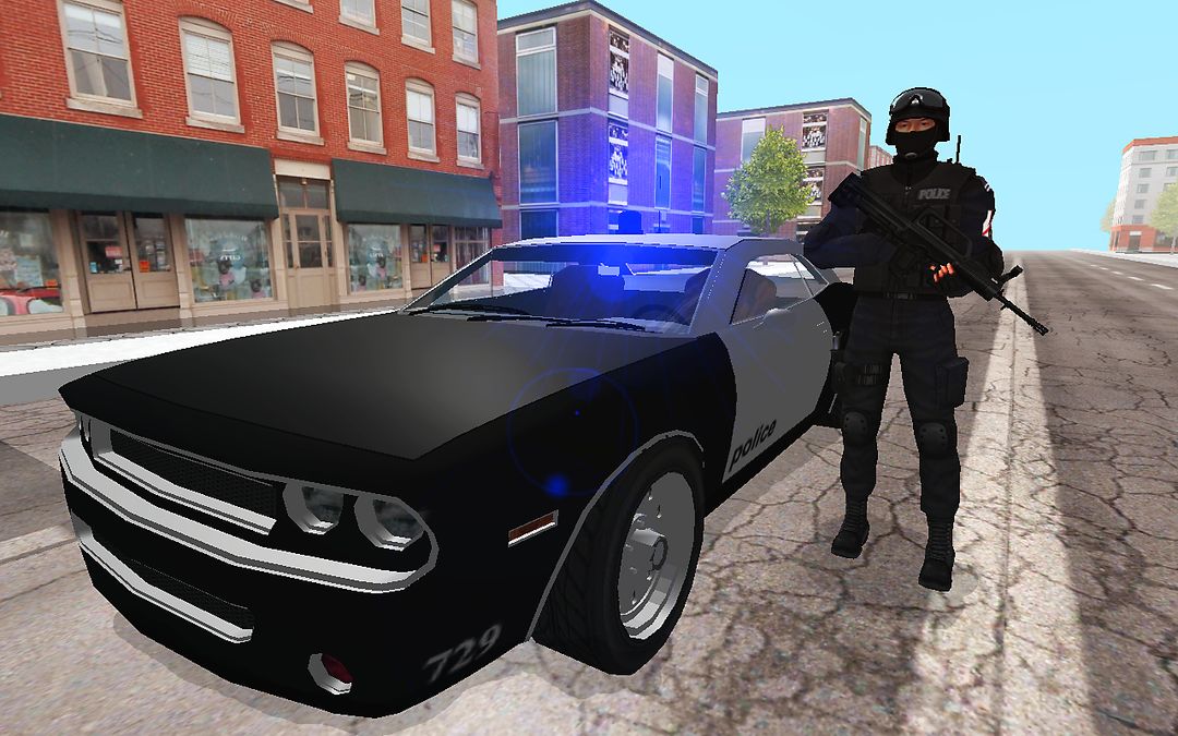 Police In Car screenshot game