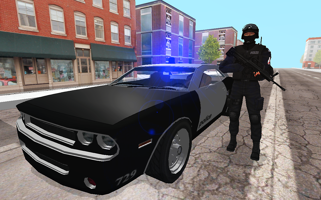 Police In Car Game Screenshot